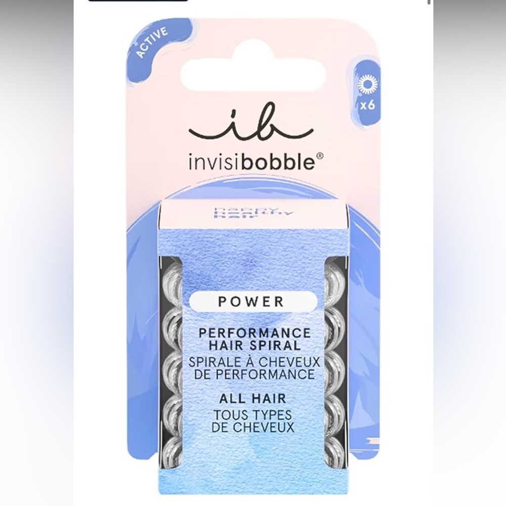 BNIB Invisibobble Clear Power Performance Hair Spirals